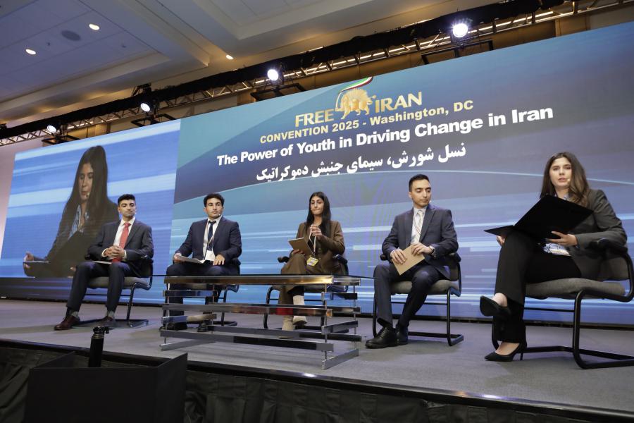 Young Iranians at Free Iran Convention 2025 Organized by NCRI-US in Washington, DC on November 15, 2025, Highlight Youths as the Driving Force for Iran’s Democratic Future