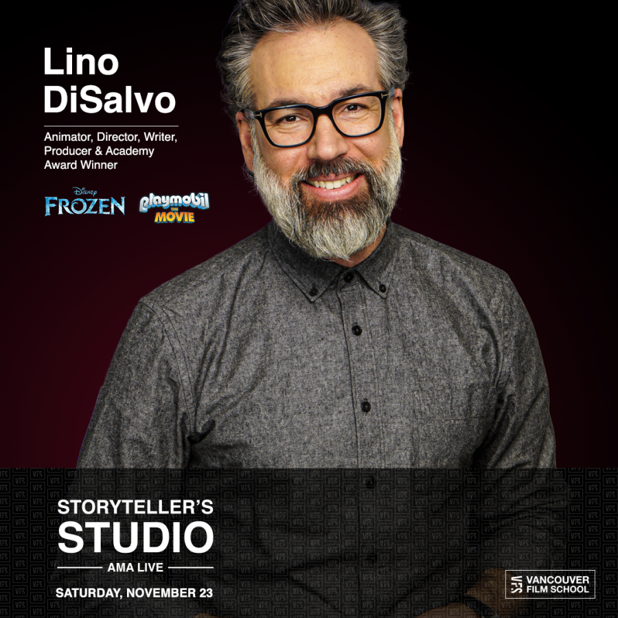 Lino DiSalvo to be interviewed in front of a live audience at Vancouver Film School Saturday November 23