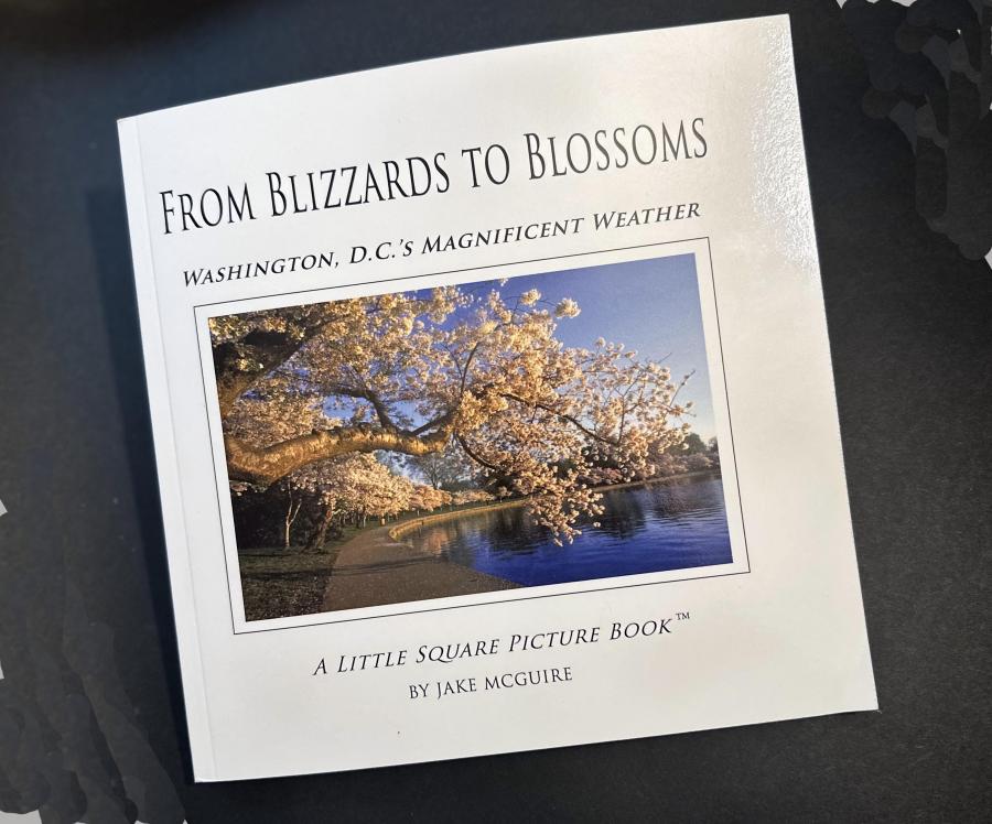 Veteran Washington, D.C. news photographer Jake McGuire has just published a new "coffee table" (picture) book featuring his photos of our nation's capital in all four seasons Cherry Blossoms cover photo
