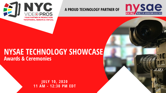NYC Video Pros at NYSAE Technology Showcase as a Virtual Event Tech Partner