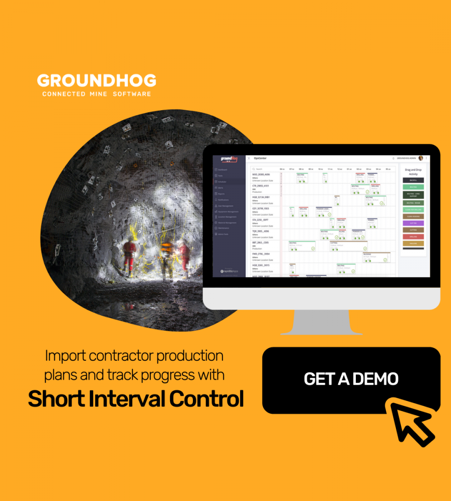GroundHog Short Interval Control and FMS now adds an Ore Control App and updates SIC for Open Pit and Underground Mines
