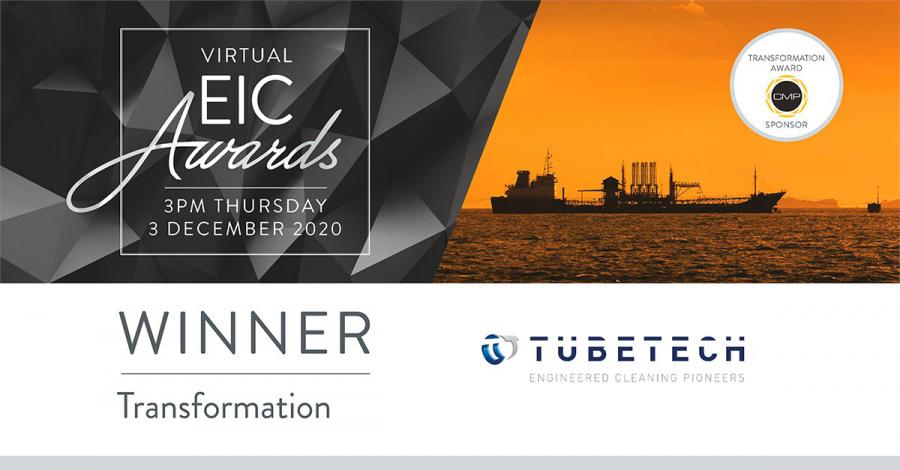 Energy Industry Council Transformation Award Winner Tube Tech International
