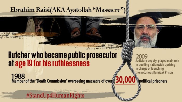 25 May 2021 -Ebrahim Raisi, the henchman of the 1988 massacre, one of the worst criminals against humanity, will be the regime’s next president.