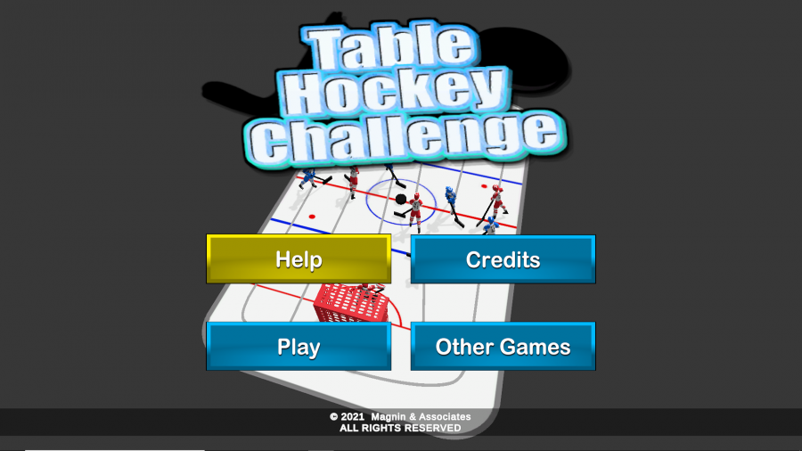 Table Hockey Challenge title screen