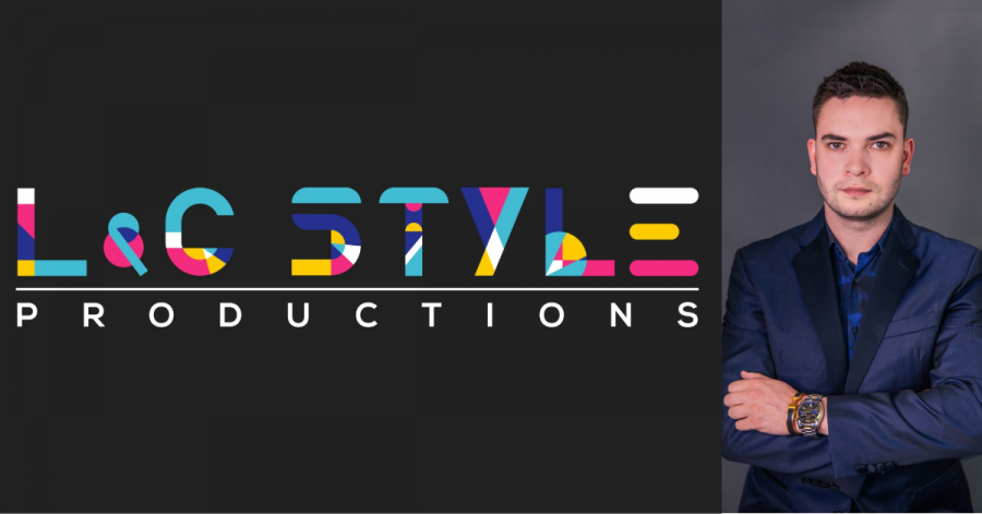 L&C Style Productions logo in bold multi colour, alongside David Oulton, host of Face to Face with David.
