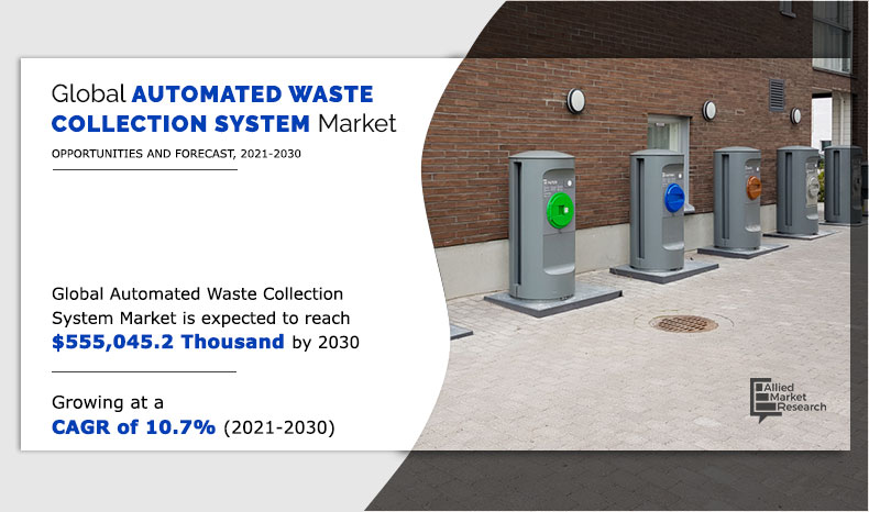 An automated waste collection system is used to collect garbage and transport it through an underground vacuum pipes or tubes with a high speed to a nearby collecting station where the waste can be kept sealed and in compacted containers