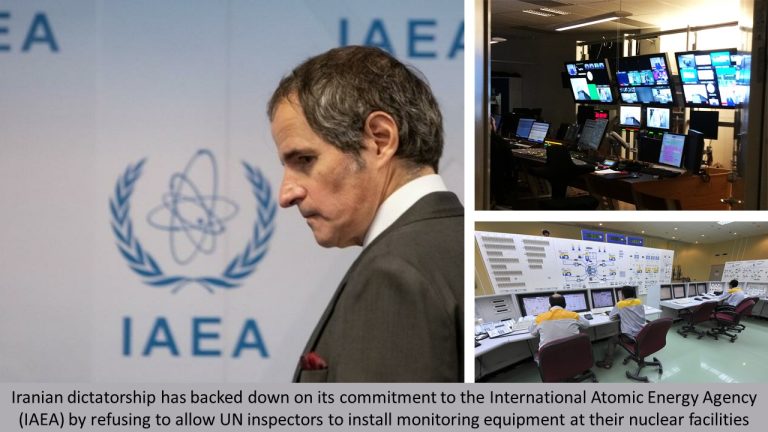 October 4, 2021 - despite agreeing to the request two weeks ago, the Iranian dictatorship has backed down on its commitment to the International Atomic Energy Agency (IAEA) by refusing to allow UN inspectors to install monitoring equipment at their nuclea