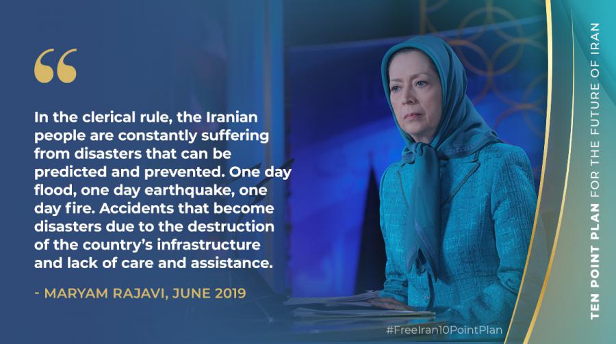 October 13, 2021 - In the face of natural disasters such as floods and earthquakes, the mullahs’ corrupt regime sees no duty for itself but to dispatch the State Security Force and IRGC commanders to control the situation and prevent people’s protests in 