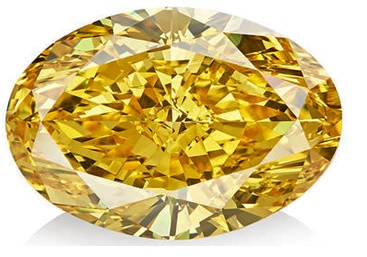 15.11 carat orangish yellow diamond sold at Alrosa’s “True Colors” auction in Hong Kong September 2018