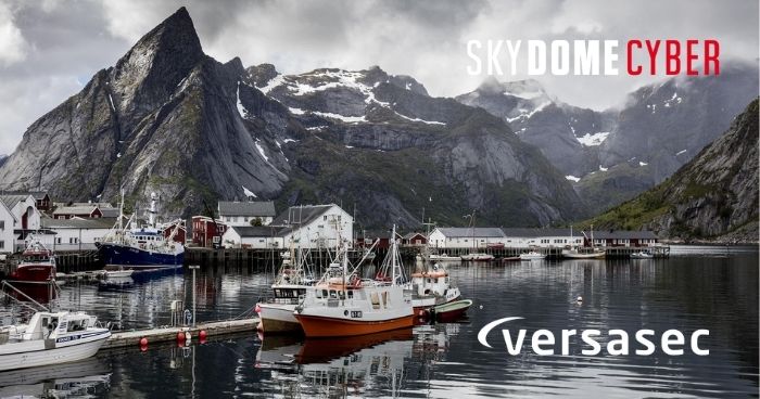 Nordic Region photo with logos of Skydome Cyber and Versasec