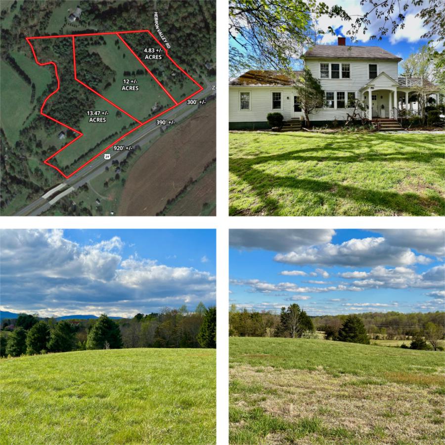 3 Parcels Totaling 30.3 +/- Acres w/4 BR Home, and Outbuildings