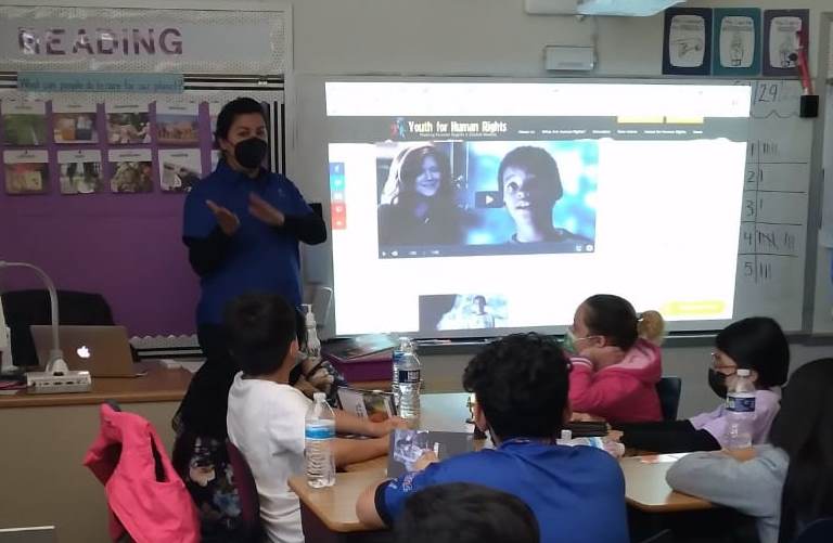 Youth for Human Rights International’s (YHRI) Washington, DC, chapter today announced its challenge to educators to teach one human right per week in this 75th anniversary year of the United Nations’ adoption of the Universal Declaration of Human Rights (UDHR)