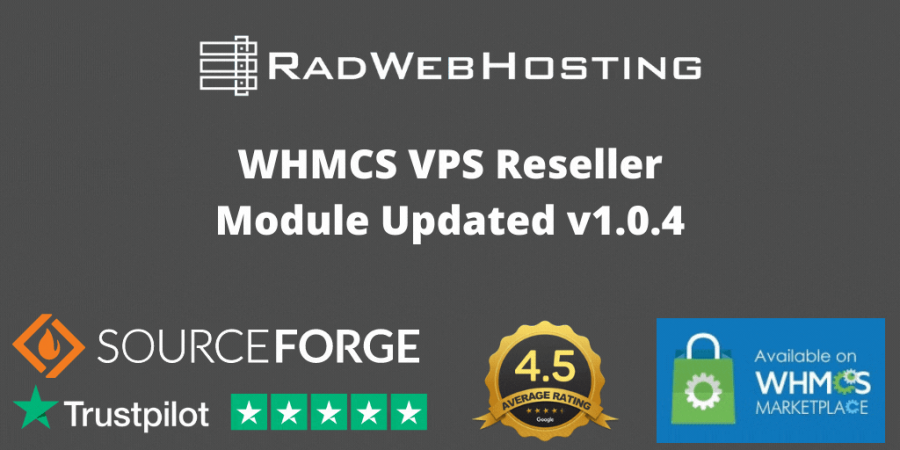Rad Web Hosting Publishes Updated WHMCS VPS Reseller Module