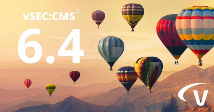 banner of hot air balloon with vSEC:CMS 6.4
