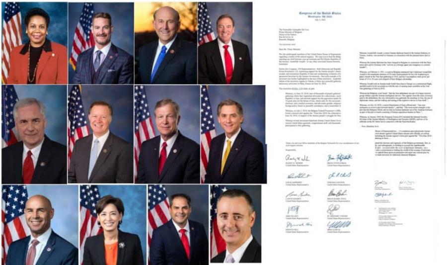 13 members of the US Congress urge the Belgian Parliament in rejecting any deal between the government and the Islamic Republic of Iran that would return the terrorist, Asadollah Assadi or any other convicted Iranian terrorist, for that matter to Iran.