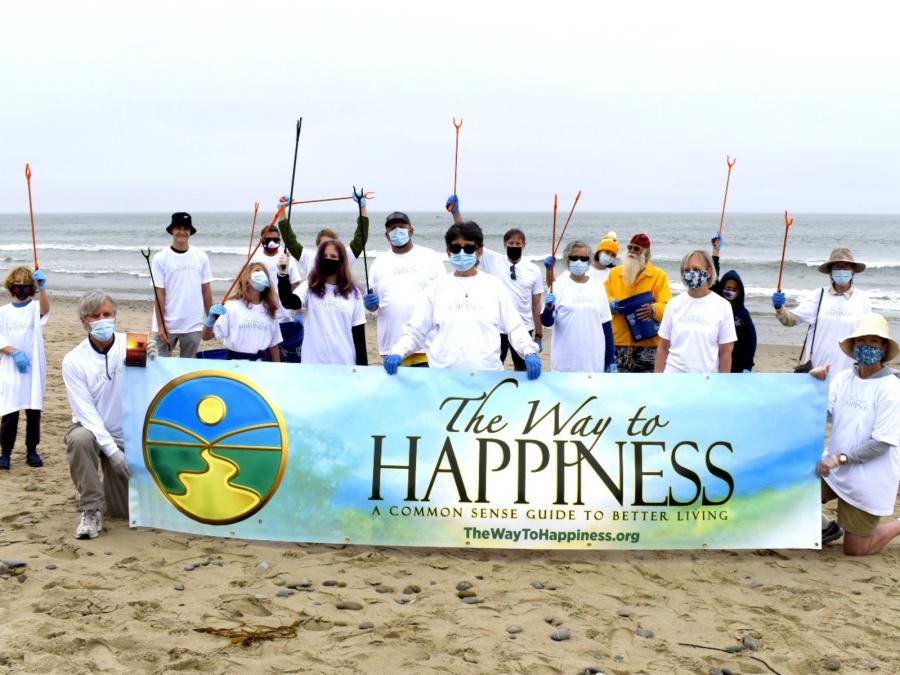 Church of Scientology Ventura volunteers and friends cleaned up Marina Park after some who celebrated July 4th left litter behind.