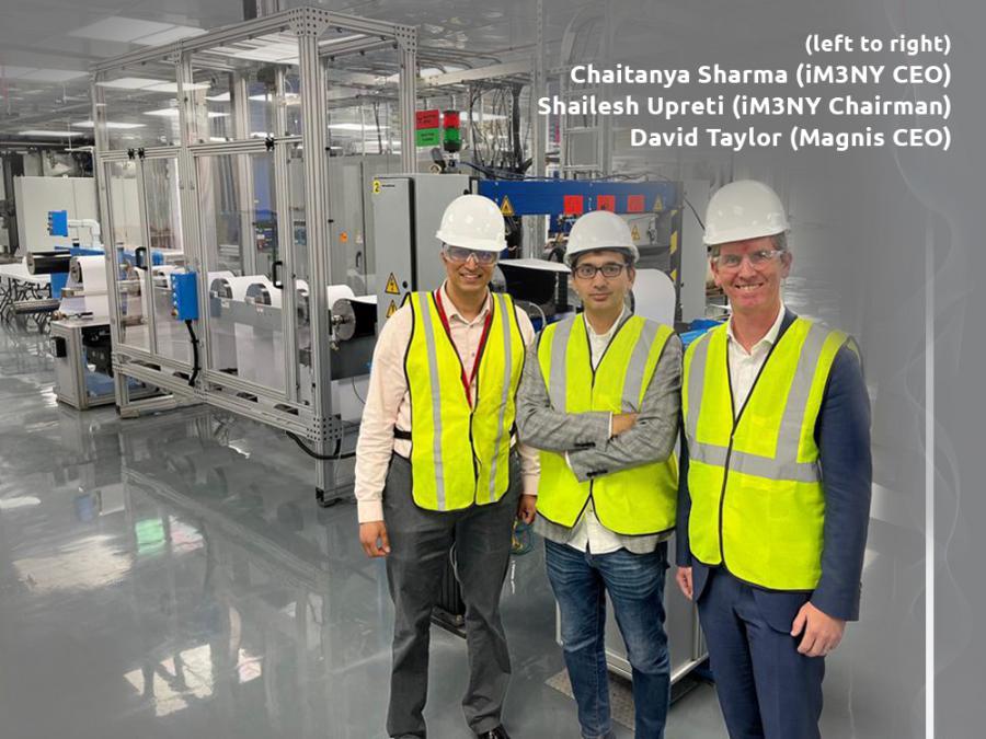 (left to right) Chaitanya Sharma (iM3NY CEO), Shailesh Upreti (iM3NY Chairman), David Taylor (Magnis CEO)