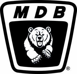MDB Logo with initials of Mario Di Biase and a charging Marscican Bear native to Abruzzo