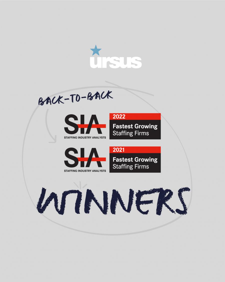 Ursus, Inc. Named on SIA’s 2022 List of Fastest-Growing Staffing Firms