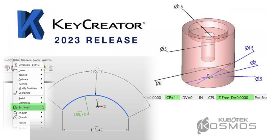 Kubotek Kosmos Launches KeyCreator 2023 Focused on Improved Drafting