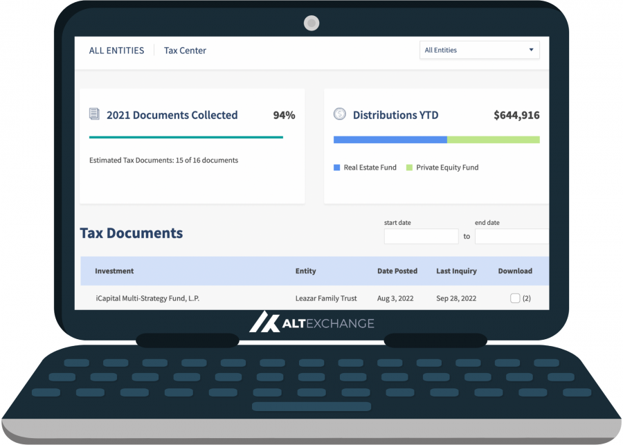 Introducing Tax Center: Simplifying Taxes for Investors, Advisors, and CPAs of Alternative Investments