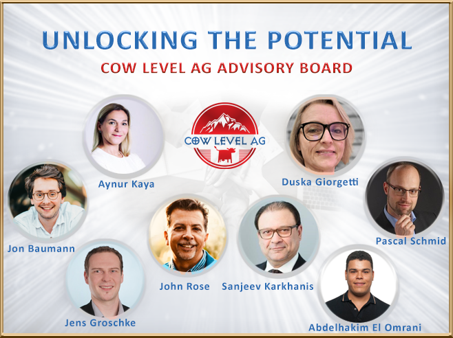 The Swiss fintech company Cow level AG has expanded its Advisory Board by four experts at the end of the year