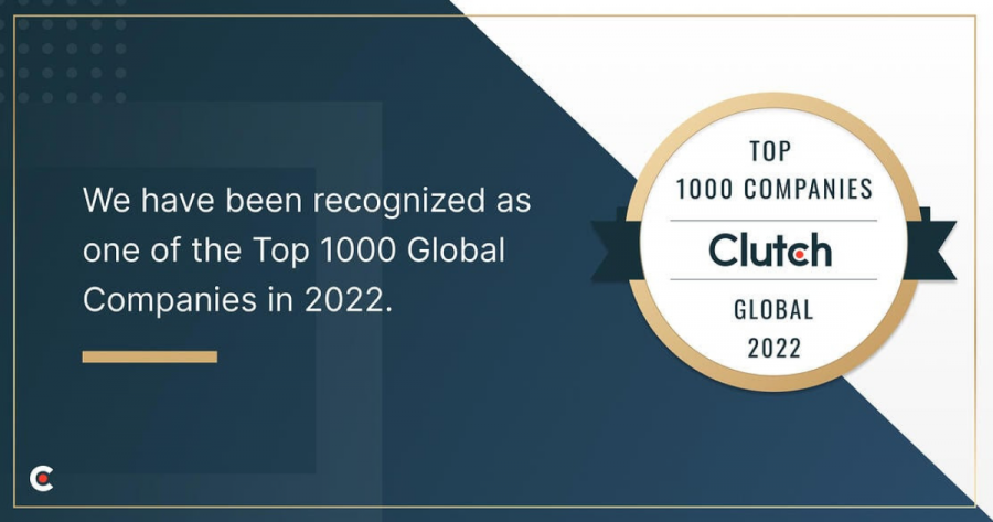 Clutch Recognizes Cubix in Its Top 1000 Global Companies for 2022
