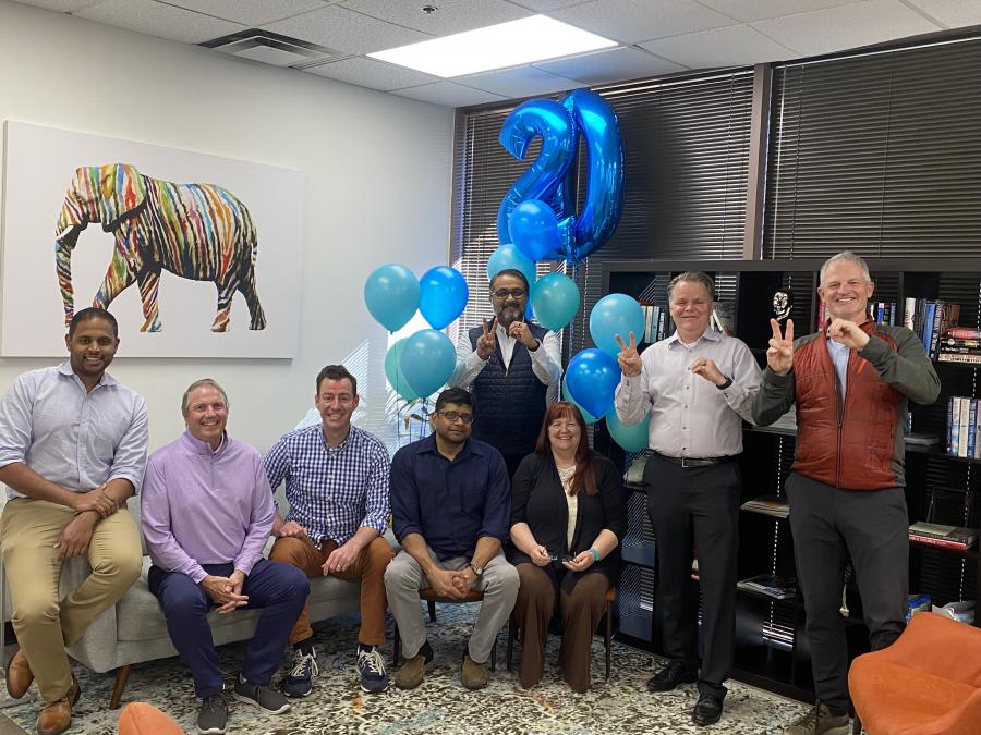 Employees of Avana Companies celebrate