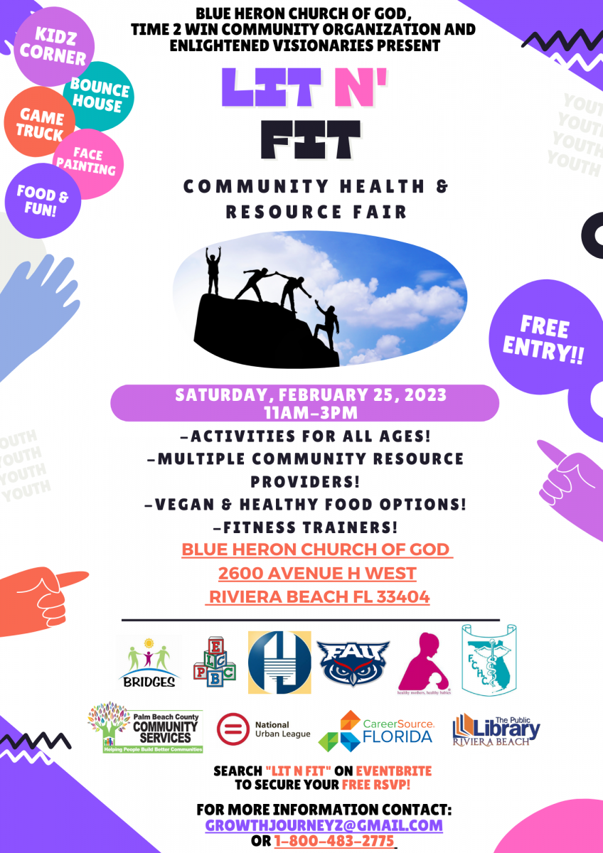 Lit ‘n Fit Community Health and Resource Fair in West Palm Beach, FL