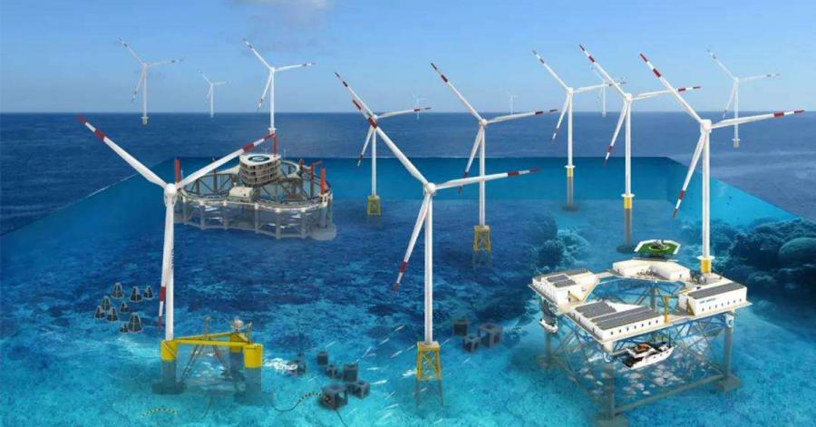 With the gradual development of offshore resources, offshore wind power projects continue to develop in the deep sea, due to the increased depth of the deep sea, the fixed support structure is more difficult, floating offshore wind power technology is con