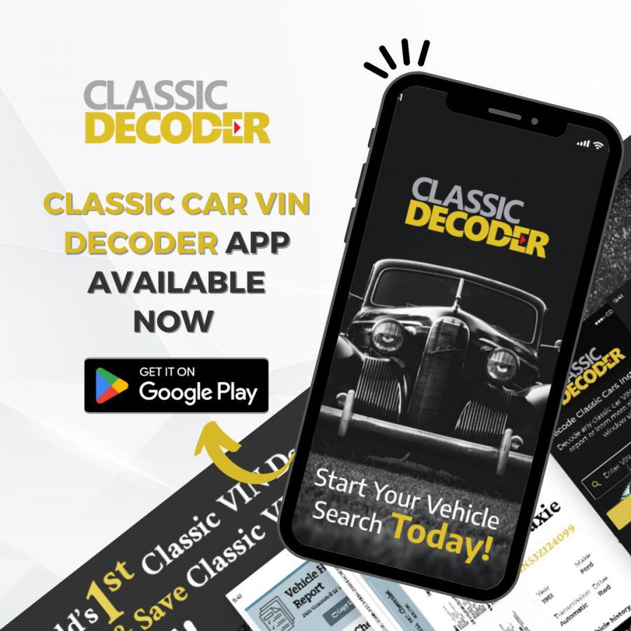 Introducing the World’s First Classic Car VIN Decoder App, Powered by Vehicle Databases APIs