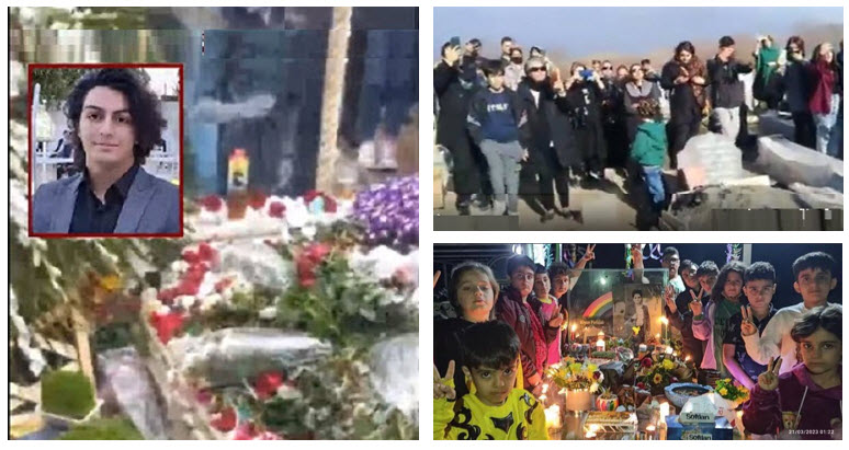 People in cities checkered across Iran are welcoming Nowruz and paying their respects to the country’s heroes and heroines, especially those who were killed by the mullahs’ regime in the protests of the ongoing Iranian revolution that began in September 2022. 