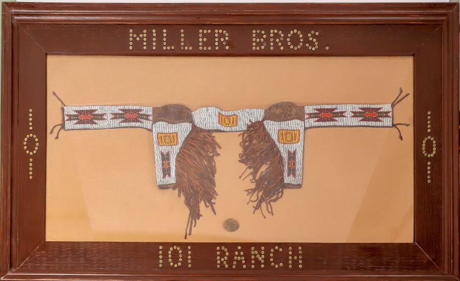 The lifetime collection of Oklahoma lawyer Gary Bracken features items from the famous 101 Ranch, including this beautiful beaded gun belt (est. $20,000-$50,000).