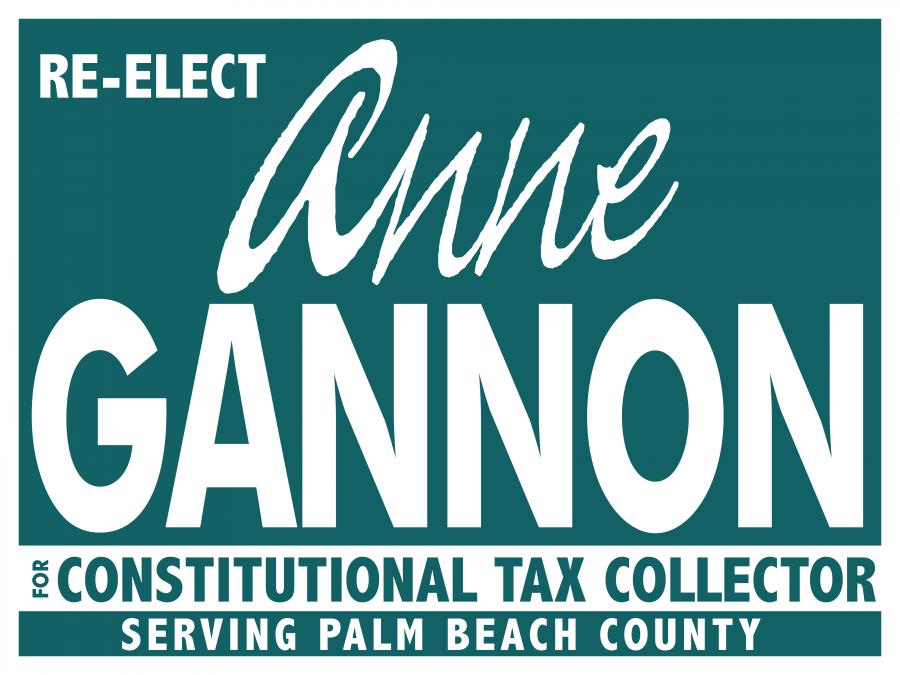 Anne Gannon re-election as Palm Beach County’s Constitutional Tax Collector