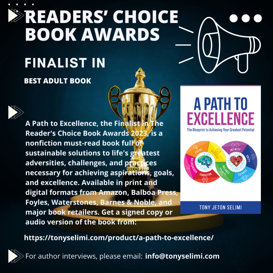 A Path to Excellence Book by Tony Jeton Selimi Readers' Choice Award