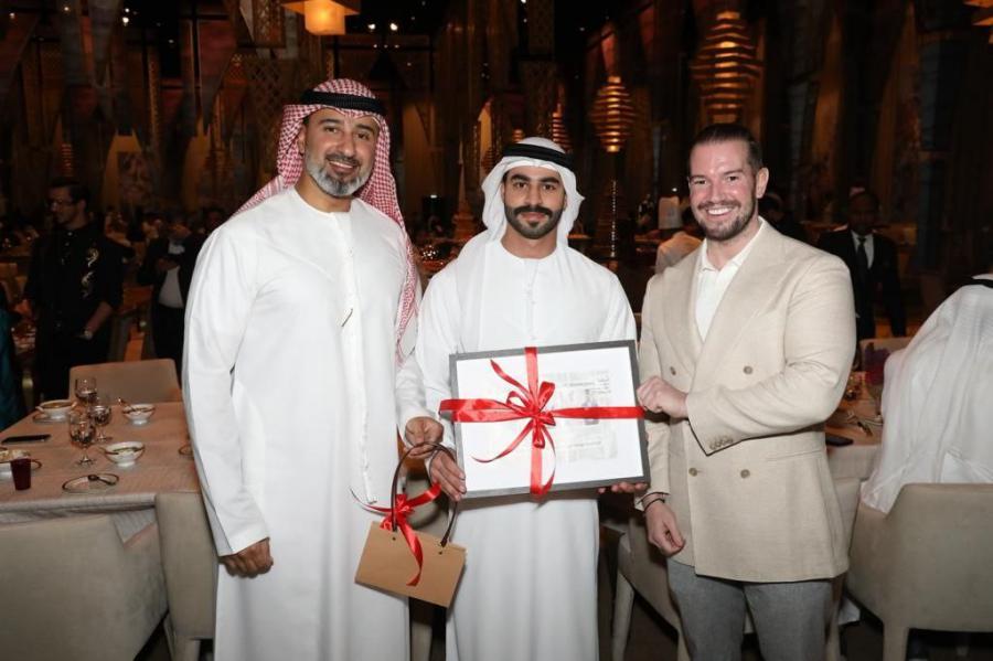 The CEO of The Rare Antiquities and members of the UAE Royal Family