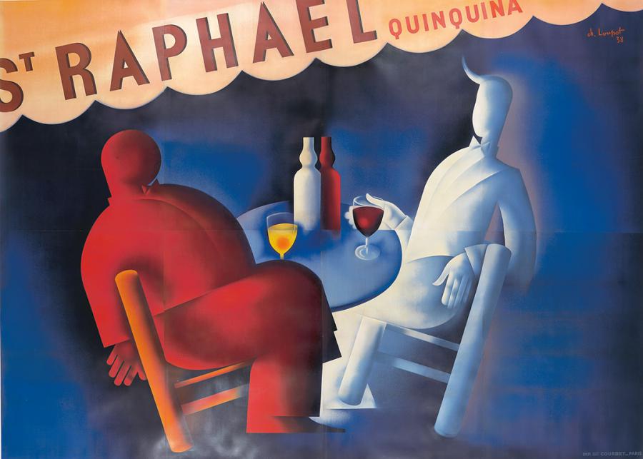 Charles Loupot, St. Raphaël / Quinquina, 1938 (est. $50,000-$60,000).