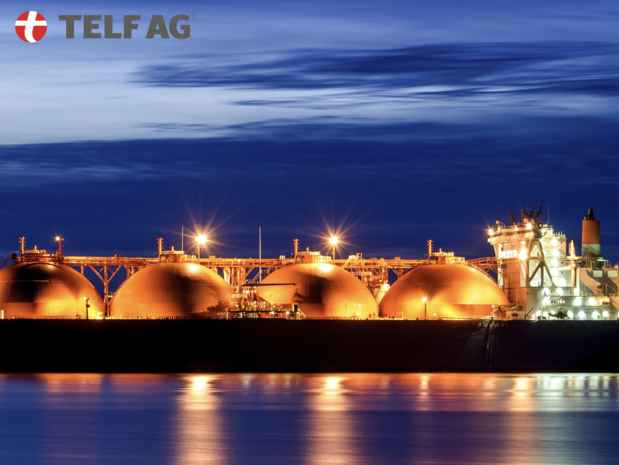 TELF AG, Stanislav Kondrashov, LNG, Ship at night port