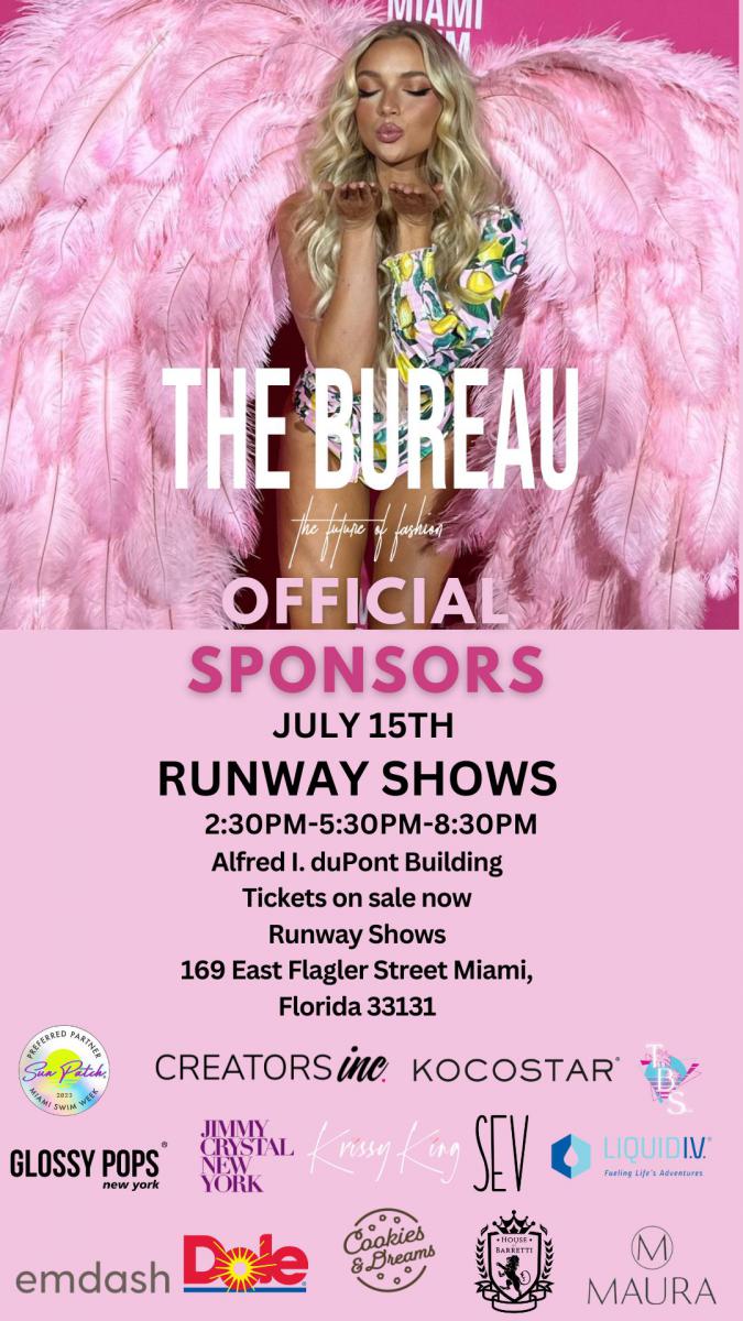 “The Bureau Fashion Week " Returns to Miami Debuting 26 Top Brands on