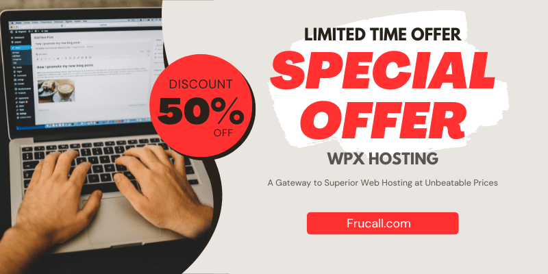 Frucall.com Announces 50% Off WPX Hosting Coupon: A Major Savings Opportunity