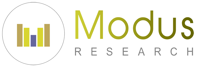 Logo of Modus Research Inc., a public opinion firm based in Toronto