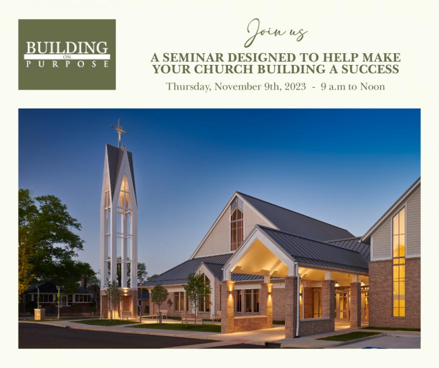 Church construction experts Building On Purpose hosting yearly workshop in Metro DC