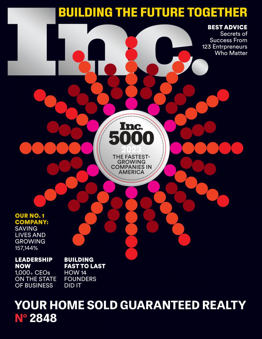 Your Home Sold Guaranteed Realty Earns Coveted Spot on the 2023 Inc. 5000 List of Fastest-Growing Private Companies in America 1