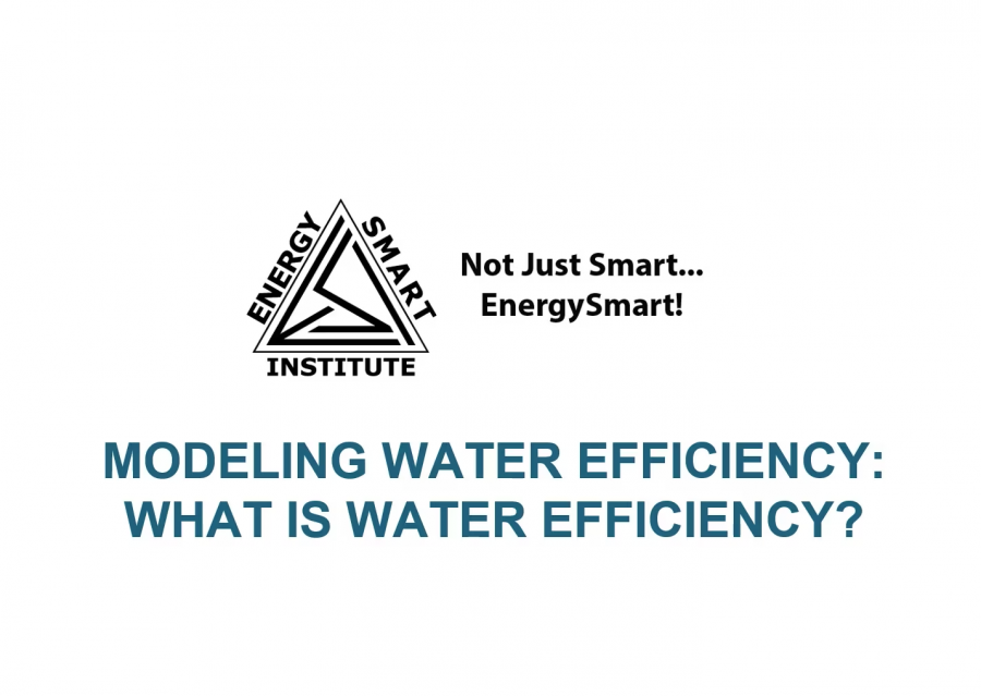Modeling Water Efficiency Course