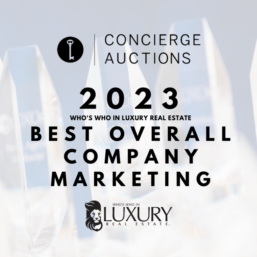 Concierge Auctions Awarded ‘Best Overall Company Marketing’ by Who’s Who In Luxury Real Estate