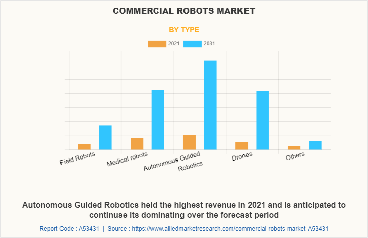 Commercial Robots Market Types