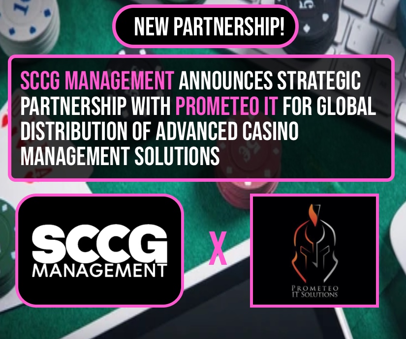 SCCG Management, a global leader in strategic advisory for the gaming industry, is excited to announce a strategic partnership with Prometeo IT, a premier provider of integral solutions for the gaming market