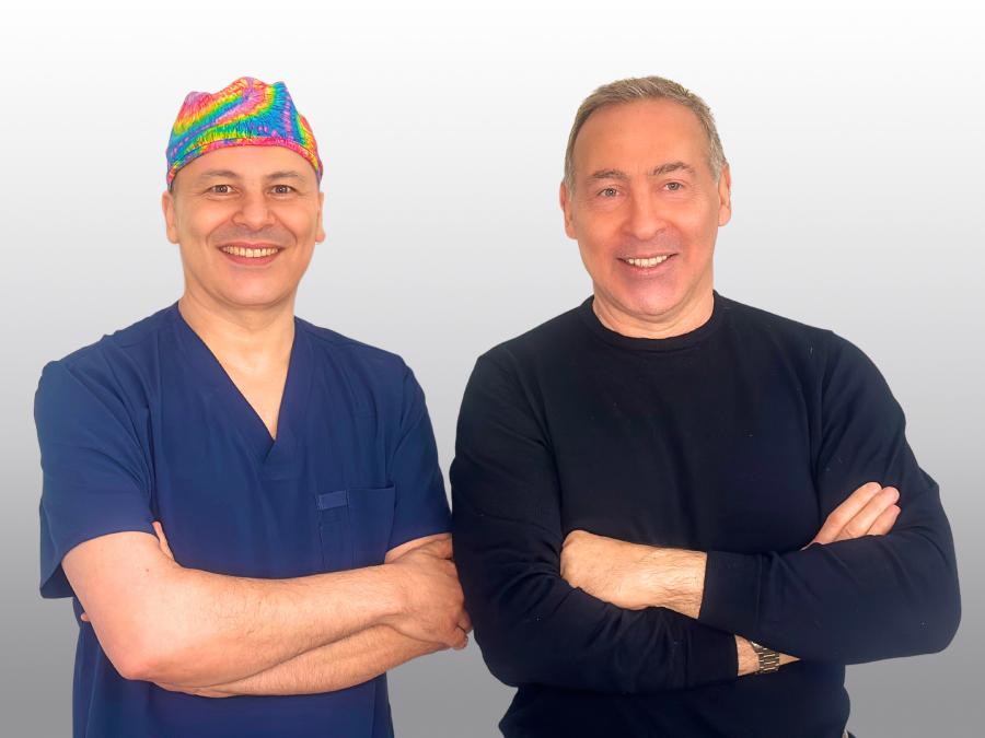 Photograph of Bachir Athmani and Marc Abecassis