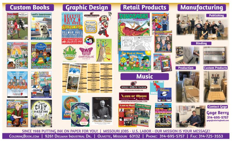 Custom Books, Book Binding, Publishing Coloring Books, Fundraising since 1988