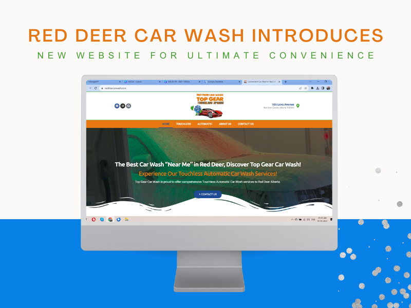 Red Deer Car Wash, a renowned name in the car wash industry, has taken a giant leap forward by introducing a modern website to cater to the needs of its customers